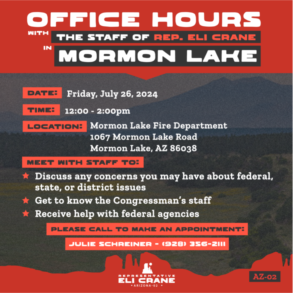 Mormon Lake Office Hours - July 2024